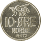 10-øre coin, cupro-nickel