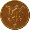 5-øre coin, bronze